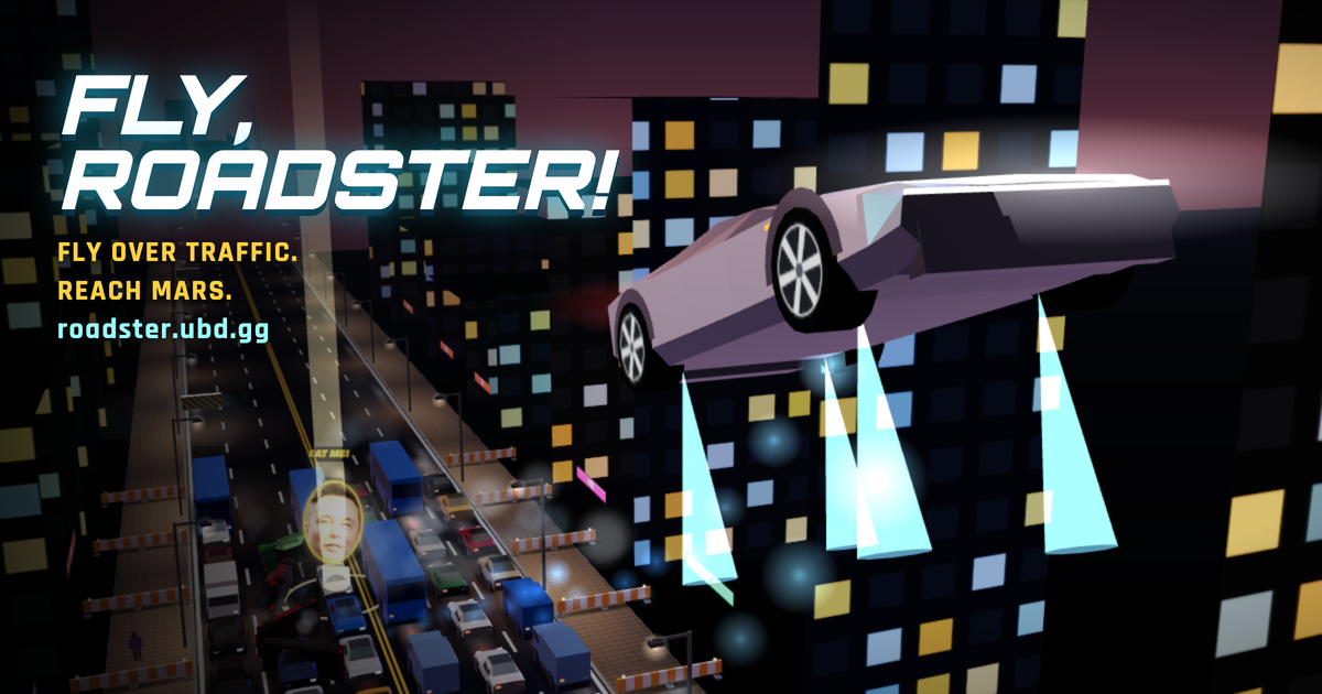 Fly, Roadster! 🚀 Fly over traffic. Reach Mars.のメイン画像